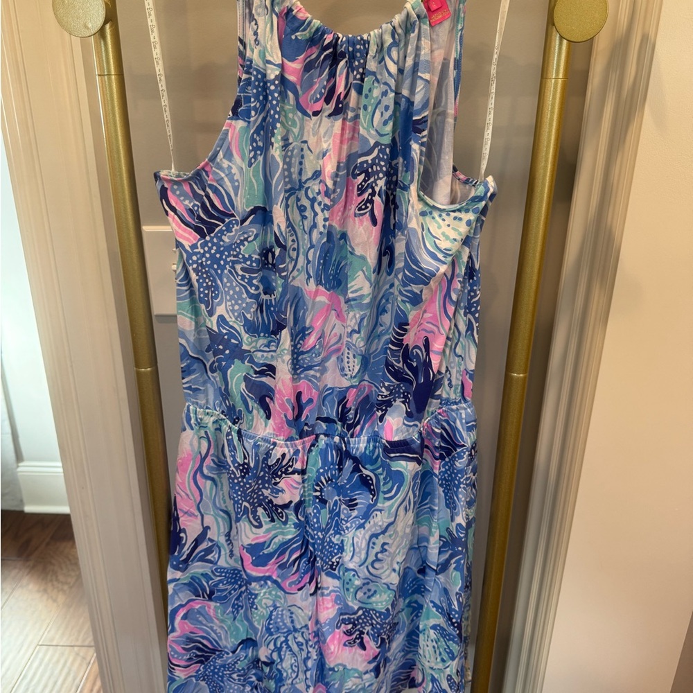 Lilly Pulitzer Blue and Pink Jumpsuit